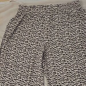 H&M Brown and White Wide Leg Pants SKU13